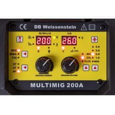 DB Weissenstein Varilni aparat Inverter MIG MAG MMA ARC TIG WIG 200A IGBT (brez plina) Synergic