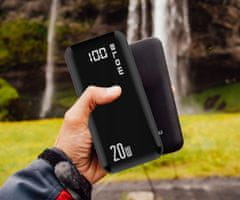 Blow PB30A Powerbank, 30000 mAh, Polymer, QC3.0, LED zaslon, Type-C
