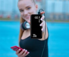 Blow PB30A Powerbank, 30000 mAh, Polymer, QC3.0, LED zaslon, Type-C