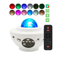 Bass Polska Projektor zvezd z Bluetooth zvočnikom, LED zvezdni zaslon, bel