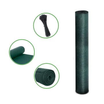 shumee Zelena maskirna mreža 25 m za ograjo 1,5 m