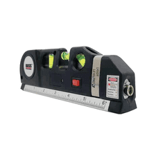 shumee Laserski nivo z merilnim trakom in ravnilom, 4 v 1