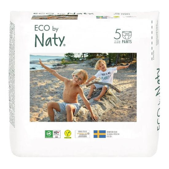 ECO by Naty 5 Junior raztegljive hlačne plenice, 12-18 kg, 20 kosov