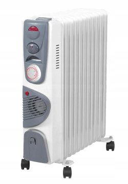 Volteno 11-rebrni oljni radiator Turbo + časovnik 2000 W