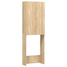 Vidaxl Omara za pralni stroj sonoma hrast 64x25,5x190 cm