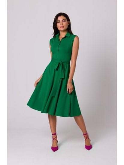 BeWear Ženska midi obleka Isodamors B261 zelena