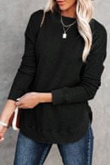 OMG! Ženska majica z dolgimi rokavi Margace črna M