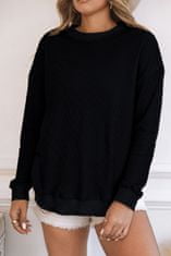 OMG! Ženska majica z dolgimi rokavi Margace črna M