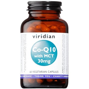 VIRIDIAN nutrition Viridian Co-encime Q10 (Koencim Q10) z MCT, 30 mg, 60 kapsul
