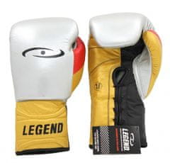 Legend Sports Limited Legendary boksarske rokavice, 10 unč, srebro/zlato