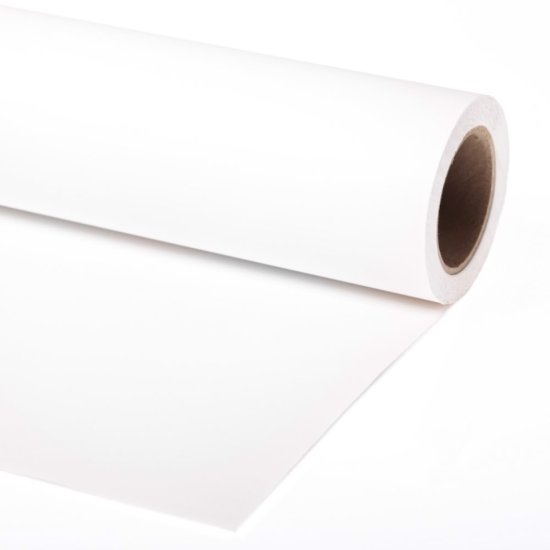 Manfrotto Papirnato studijsko ozadje za fotografiranje na roli 2,72 x 11 m Super white (LP9001)
