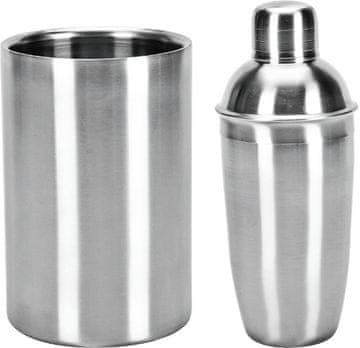 EXCELLENT Barmanski komplet Excellent KO-A12441330 šejker iz nerjavečega jekla + hladilnik za steklenice