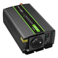 Qoltec Monolith pretvornik napetosti | 300 W | 600 W | 12 V do 230 V | Pure Sinus