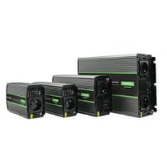 Qoltec Monolith pretvornik napetosti | 2000 W | 4000 W | 24 V do 230 V | Pure Sinus