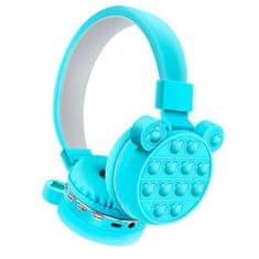 Netscroll Bluetooth slušalke, HeadsetBubbles, modra