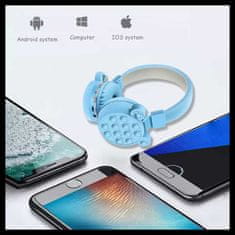 Netscroll Bluetooth slušalke, HeadsetBubbles, modra