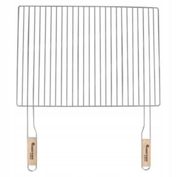 shumee Rešetka za žar z lesenimi ročaji 54 x 38 cm