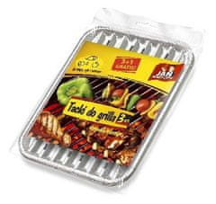 shumee Pravokotni aluminijasti pladnji za žar, 3 kosi.