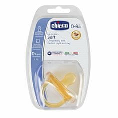 Chicco Physio Soft otroška pomirjujoča gumijasta duda, 0m+