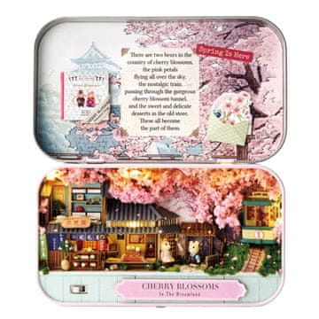 shumee Miniaturna hiša - cvetoče češnje