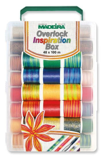 Madeira Set sukancev Overlock Inspiration Box, 48 x 100 m