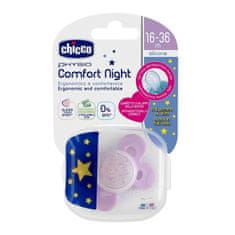 Chicco Physio Comfort Soothing silikonska duda, roza, 16m+