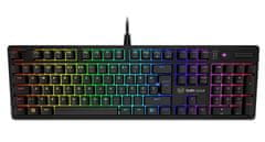 UVI Gear Pride gaming tipkovnica, Optical Blue Switch, USB, SLO