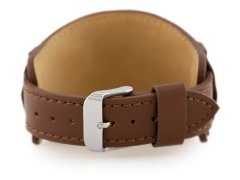 Tayma Usnjen pas za uro W85 - podložka - rjava - 20 mm