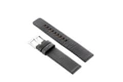 Tayma Usnjen pas za uro W58 - črn - 22 mm