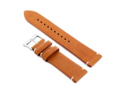 Tayma Usnjen pas za uro W118 - kamela - 22 mm