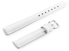 Tayma Usnjen pas za uro W83L - bel - 12 mm