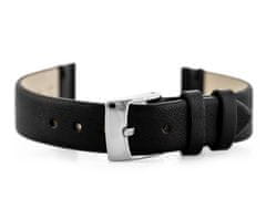 Tayma Usnjen pas za uro W91 - črn - 14 mm