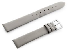 Tayma Usnjen pas za uro W86 - siv - 14 mm