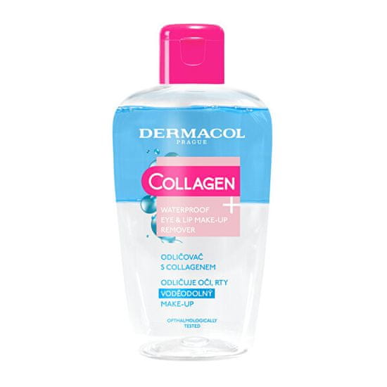 Dermacol Dvofazni vodoodporen odstranjevalec ličil Collagen Plus (Waterproof Eye & Lip Make-Up Remover) 150 m