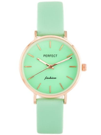 PERFECT WATCHES Ženska ura A0359 - zelena / rožnato zlata (zp841e)