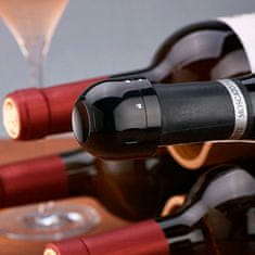 Netscroll 2x vakumski zamašek za vino, 2 zamaška za steklenico za vino in penino, zamaška za vinske steklenice obdržita svežino vina dlje časa, večkratna uporaba, brez polivanja, CapLock