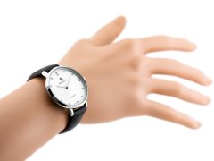 PERFECT WATCHES Ženska ura B7249 Antiallergic (zp848a) črna/srebrna