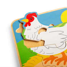 Bigjigs Toys Puzzle Življenjski cikel kokoši