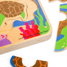 Bigjigs Toys Želva Življenjski cikel Puzzle