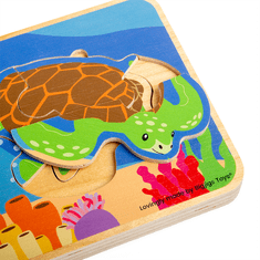 Bigjigs Toys Želva Življenjski cikel Puzzle