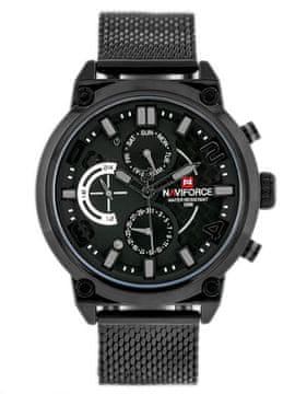 NaviForce Moška ura Husler 2 (zn028b) - črna/siva