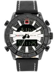 NaviForce Moška ura - NF9114 (zn046a) - črna/srebrna