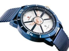 NaviForce Moška ura - NF9155 (zn092d) modra/srebrna + škatla