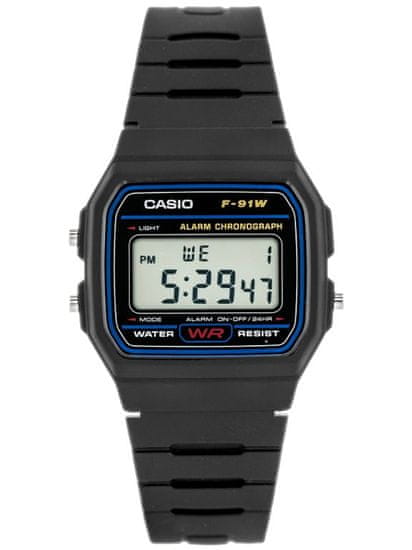 Casio Moška ura F-91W-1YER (zd086a) - klasična