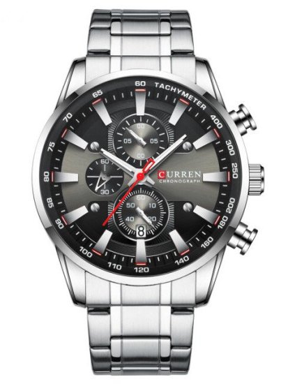 Curren Moška ura 8351 (zc022b) - kronograf + škatla