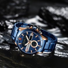 Curren Moška ura 8384 (zc023d) - Dual Time + Box