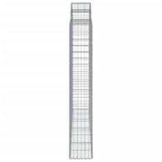 Vidaxl Obokane gabion košare 6 kosov 200x30x180/200cm pocinkano železo