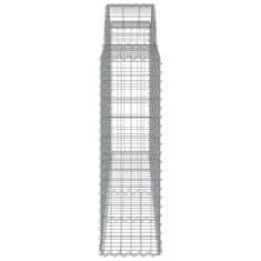 Vidaxl Obokane gabion košare 7 kosov 200x30x100/120cm pocinkano železo
