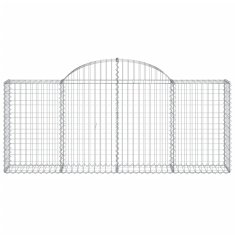 Vidaxl Obokane gabion košare 7 kosov 200x30x80/100 cm cinkano železo