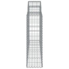 Vidaxl Obokane gabion košare 50kosov 200x30x100/120cm pocinkano železo